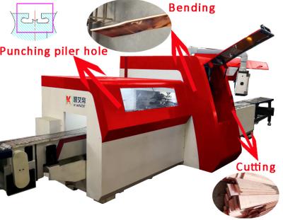 China Automatic Busbar Processing Machine 6mm Copper Bar Cutting Bending Punching for sale