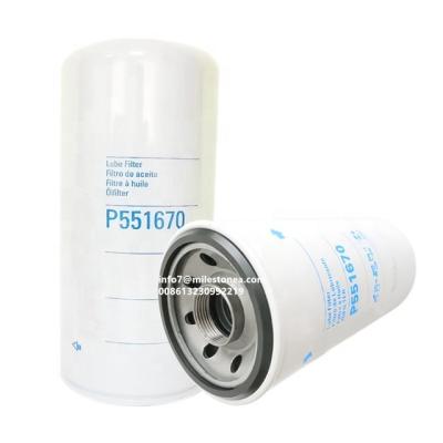 China High quality oil filter P551670 lubricant rotary full flow P551670 fit for 3313279 for sale
