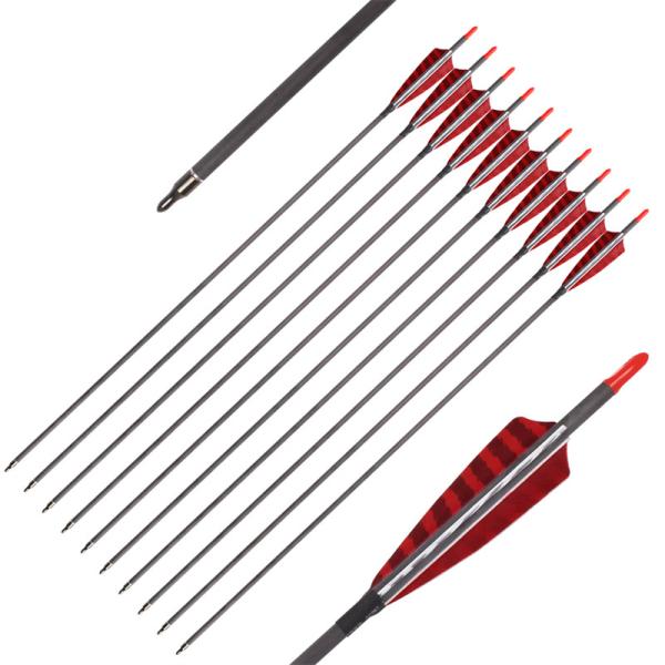 Quality ID6.2mm Archery Bow Arrows Carbon Archery Arrows Turkey Feather for sale