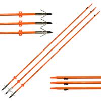 Quality OD8mm 32inch Bow Fishing Arrows With Fiberglass Arrow Shaft for sale