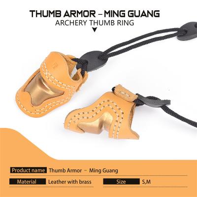 China S Size Archery Thumb Ring Traditional Handmade Thumb Finger Protector for sale