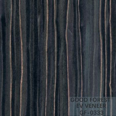 Chine Le bois machiné plaquent Ebony Wood Veneer 0.15-0.55 millimètre d'épaisseur à vendre