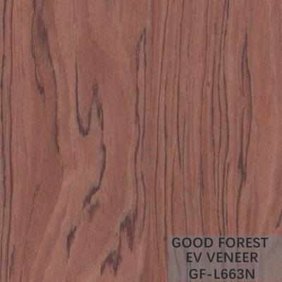 China Engineered Wood Veneer Bubinga Crown Cut Wood Veneer Sliced Cut Technics for sale