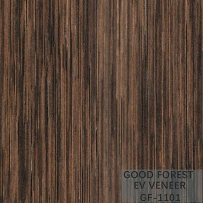 China Engineered Wood Veneer Wenge Chicken Wing Wood Veneer 2500*640 mm for sale