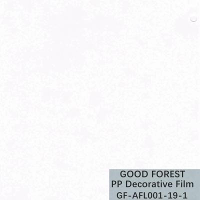 China Dekorative weiße Polypropylen-Film-abbaubare Haut-glaubende Reihe zu verkaufen