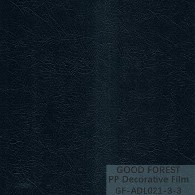 China Decorative Black Polypropylene Film Degradable Naural Dermatoglyph for sale