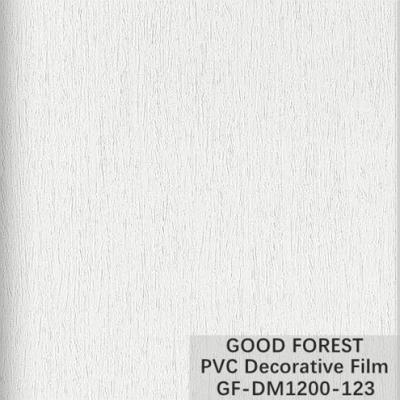 China Filme decorativo do PVC para o tipo bom Flowability da grão de pano da mobília à venda