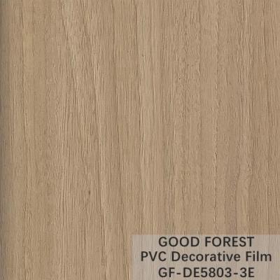 China Grano de madera de la película del PVC de la fluidez de la resistencia decorativa del rasguño en venta
