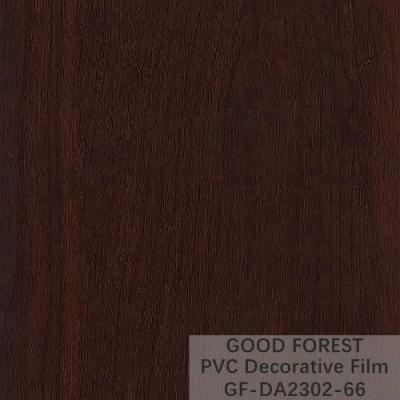 China Wooden Grain Dark Wood Film Decorative 0.25mm - 0.60mm Thickness for sale