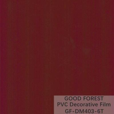 China ODM PVC Decorative Film Bright Paint Blister Wood Grain Film for sale
