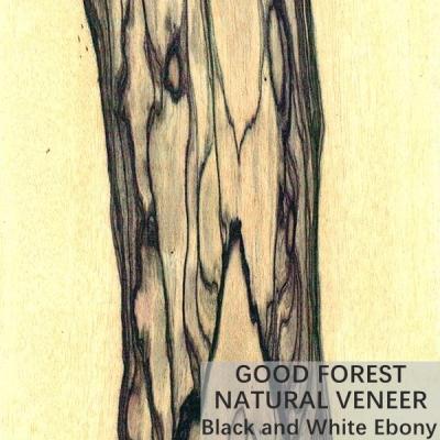 China ODM Furniture Natural Wood Veneer Crown Cut Black And White Ebony for sale