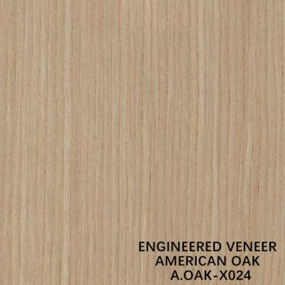 China OEM Engineered Wood Veneer American White Oak X024 Dark Yellow For Cabinet for sale