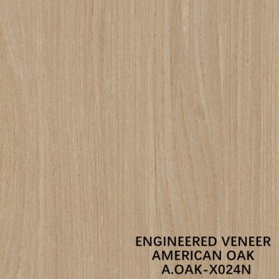 China Simulation Natural American White OAK X024N Wood Veneer Sheet For Door And Windows ISO for sale