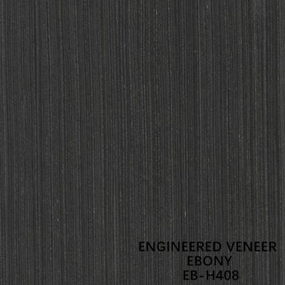 China Reconstituted Composite Engineered Ebony Wood Veneer H408 3100mm For Cabinet for sale