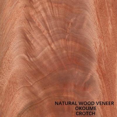 China Natural Okoume Wood Veneer Specially Crotch Grain Slip Match Service For Hotel Decoration for sale