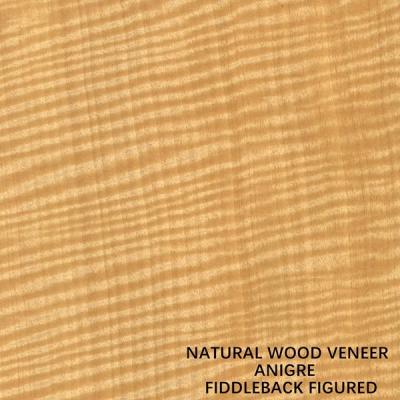 China Musical Instruments Africa Anegre Figured Wood Veneer Fiddle Back Grain 0.5mm for sale