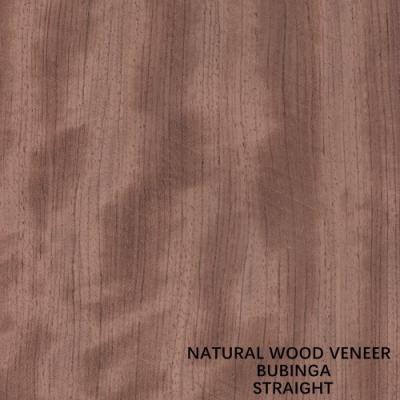 China Straight 0.5mm Africa Natural Bubinga Wood Veneer For Furniture / Musical Instruments Te koop