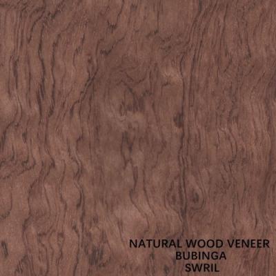 China Furniture / Musical Instruments Africa Natural Bubinga Wood Veneer Swirl Grain 0.5mm Te koop