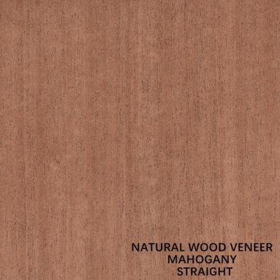 China Straight Grain Natural Mahogany Wood Veneer For Furniture And Music Instruments for sale