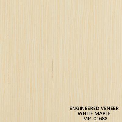 China Fancy Recomposed Wood Veneer White Maple 168S Straight Grain For Car Interior à venda