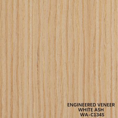 China 0.15-0.55 Mm Recon Wood Veneer White Ash 134S 2500*640mm for sale