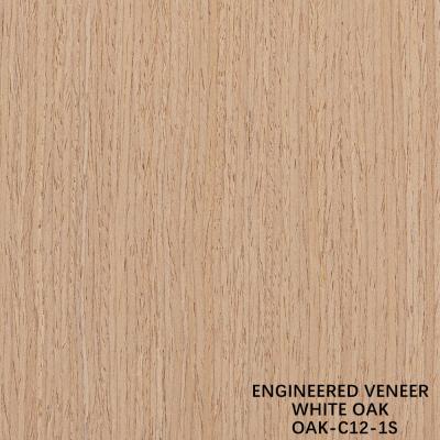 China Simulation Wood Veneer White Oak 12-1s Straight Grain 0.15-0.55mm For Decoration for sale
