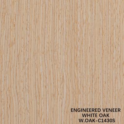 China Straight Grain Wood Veneer White Oak 1430S For Door 0.15-0.6mm for sale