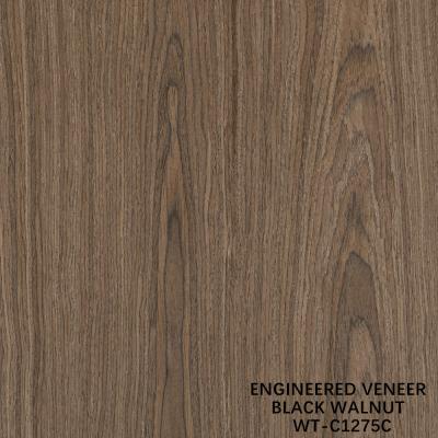 China Artificial Natural Wood Veneer Crown Cut Walnut Standard Size 2500*640 For Indoor Decorative Board for sale
