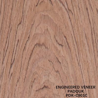 China Reconstituted Wood Veneer Rose Wood Crown Cut Red Color Length 2200-3100mm For For Interior Doors China Factory for sale