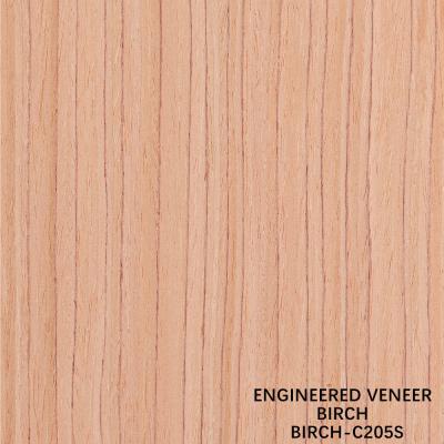 China Engineered Birch Wood Veneer 205S/205C Grade A For Interior Export Standard For Door And Cabinet Face for sale