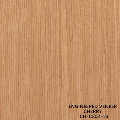 Cina Pannelli di legno di ciliegio di finitura di lusso Grano retto 0,18-0,6 mm Spessore personalizzato per decorazioni alberghiere in vendita