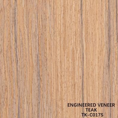 Κίνα Recon Wood Veneer Of Teak Slice Cut Technics With Straight Grain For For Door Face Lengthened Size 2850mm προς πώληση