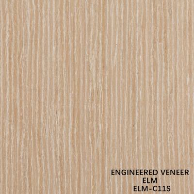 中国 Customized Recon Elm Wood Veneer Straight Cut And Crown Cut For Cabinet Face Of 2500*640 Mm 販売のため