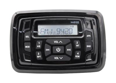 China Marine Digital Media Receiver With Bluetooth Speakers Stereo Radio LCD 140mmx85mm IP66 for sale