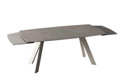 China Classic Extension Dining Table Fits 8 Ceramic Steel Tube for sale