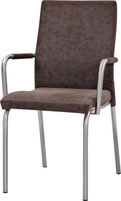 China Various Color PU Plastic Leather Chairs With Armrest 4pcs/2ctns 580*445*950mm for sale