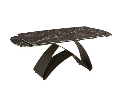 China Ceremic Powder Coating Extension Dining Table Frame And Leg 1600+350*2*895*755MM for sale