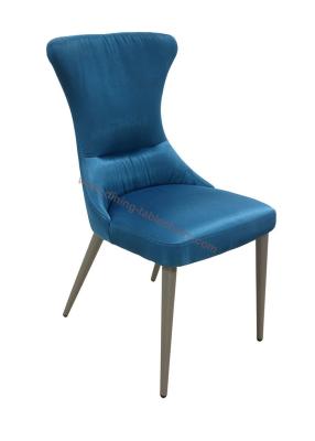 China Satin Fabric Upholstered Dining Chair Livingroom Chair Leisure Chair for sale