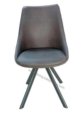 China Modern Metal Legged Dining Chairs Grey Robust Legs Slip Proof Home Furniture for sale