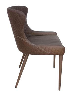 China Brown tapizó el final de la capa del polvo de la silla de la sala de estar que limpiaba fácilmente en venta