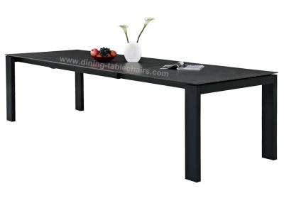 China Stone Coated Rectangle Dining Table 3 Meter Heavy Duty Steel Legs for sale