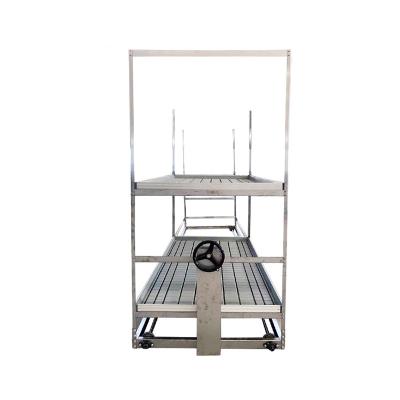 China 4 Wheels Greenhouse Rolling Benches With Wheel Lock And Hot Dip Galvanized Brackets en venta