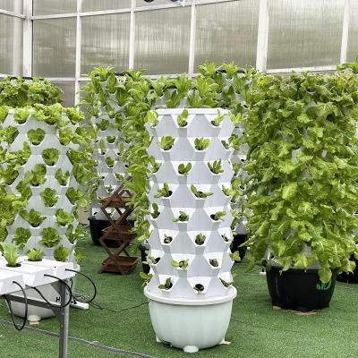 China 65L  6 8 10 12 14 Layer Vertical Growing Towers Garden Hydroponic System en venta