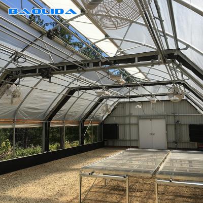China Automated Control Greenhouse With Blackout System Light Deprivation ISO9001 for sale
