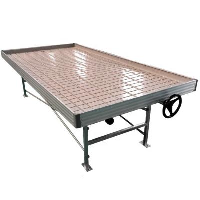 China Commercial Greenhouse Rolling Benches / Seedbed Wire Greenhouse Bench for Flowers for sale