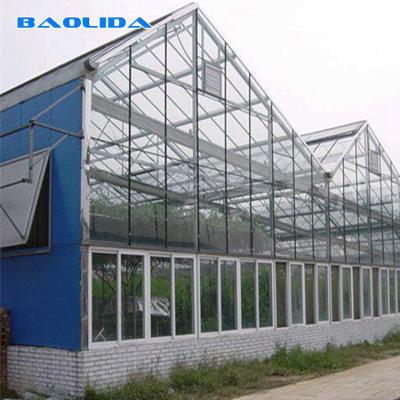 China Corrosión anti cubierta de cristal comercial del invernadero del estilo de Venlo en venta
