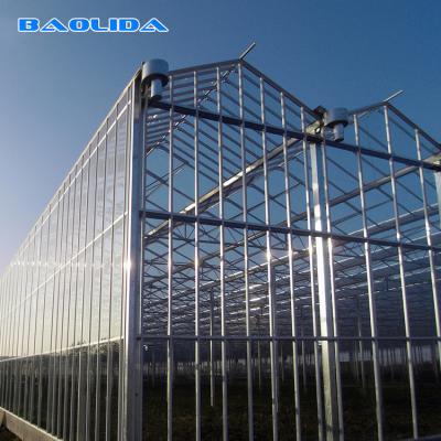 中国 多スパンのフェンローのガラス温室140mm/H容量ISO9001は証明した 販売のため