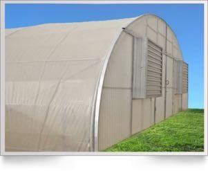 China PE Plastic Film Greenhouse With Cooling System For Agriculture for sale