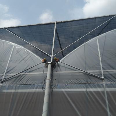 China Clear 200 Micron Film Coverd Polycarbonate Greenhouse Kit Multi Span Greenhouse for sale