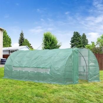 China Polytunnel Walk In Greenhouse UV Protective With Polythene Cover for sale